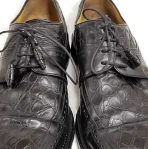 Mezlan Mugello genuine crocodile shoes